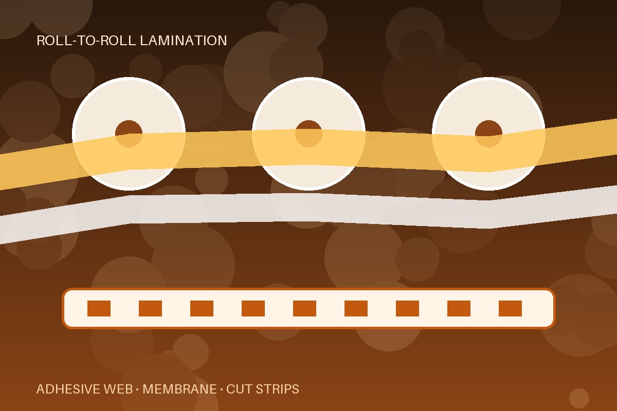 Roll-to-roll lamination of saliva test strips and transdermal patch layers on the BioDot LM9000 platform — Panacea Bio Chem